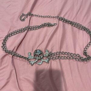 Vintage torrid skull and rhinestone belt